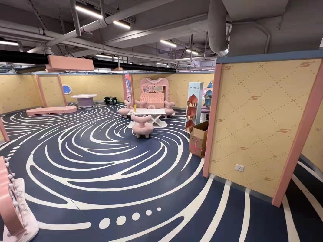 Προσαρμοσμένο 3D αποτέλεσμα Βινύλιο πάτωμα PVC 3D τυπωμένο βινύλιο πάτωμα για θεματικά πάρκα