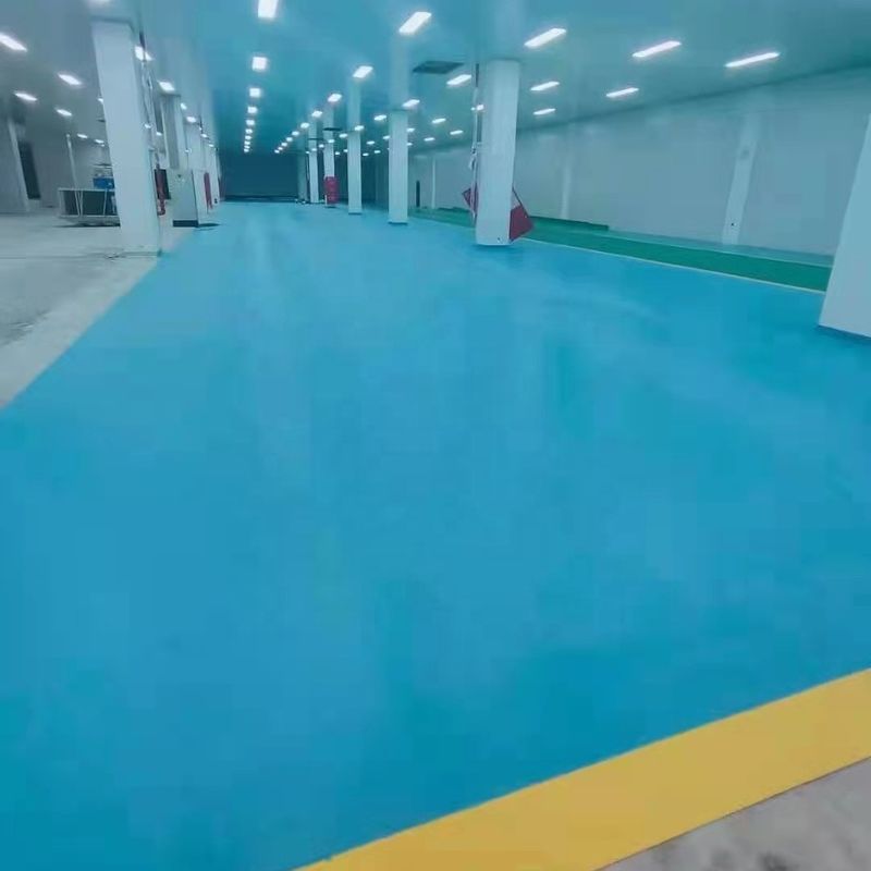 Κάλυψη δαπέδου εργαστηρίου PVC 1.4mm εργαστηρίου Βινύλιο δάπεδο μπλε πράσινο