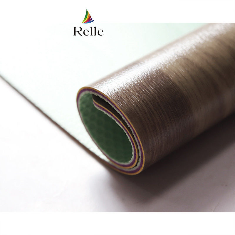 UV Coating Relle 4,5 mm Αθόρυβο αφρό πλαστικό γήπεδο μπάσκετ ξύλο βινύλιο PVC χαλί δαπέδου