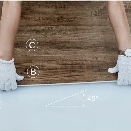 Relle SPC Κλικ Plank δαπέδα 4mm 5mm 6mm 7mm πάχος πολυτελή SPC δαπέδα