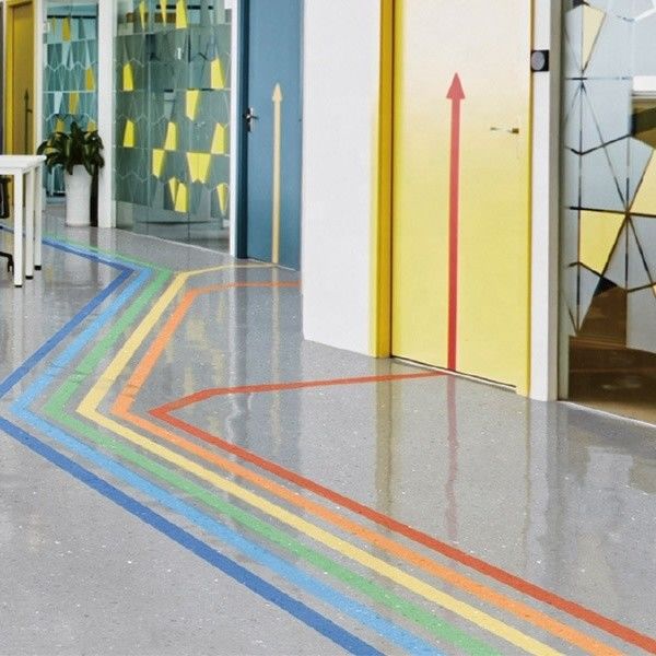 Δείκτης ξηρού χρώματος Ομοιογενές πάτωμα 2mm Εργαστηριακό πάτωμα βινυλίου Μπλε Κίτρινο Πράσινο