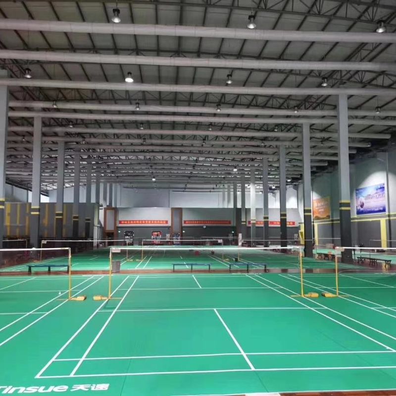 Enlio Outdoor Sport Χρησιμοποιούμενο Badminton Mat PVC Βινύλιο Γόμα Ρολ Αδιάβροχο Πυροσβεστικό Πλαστικό