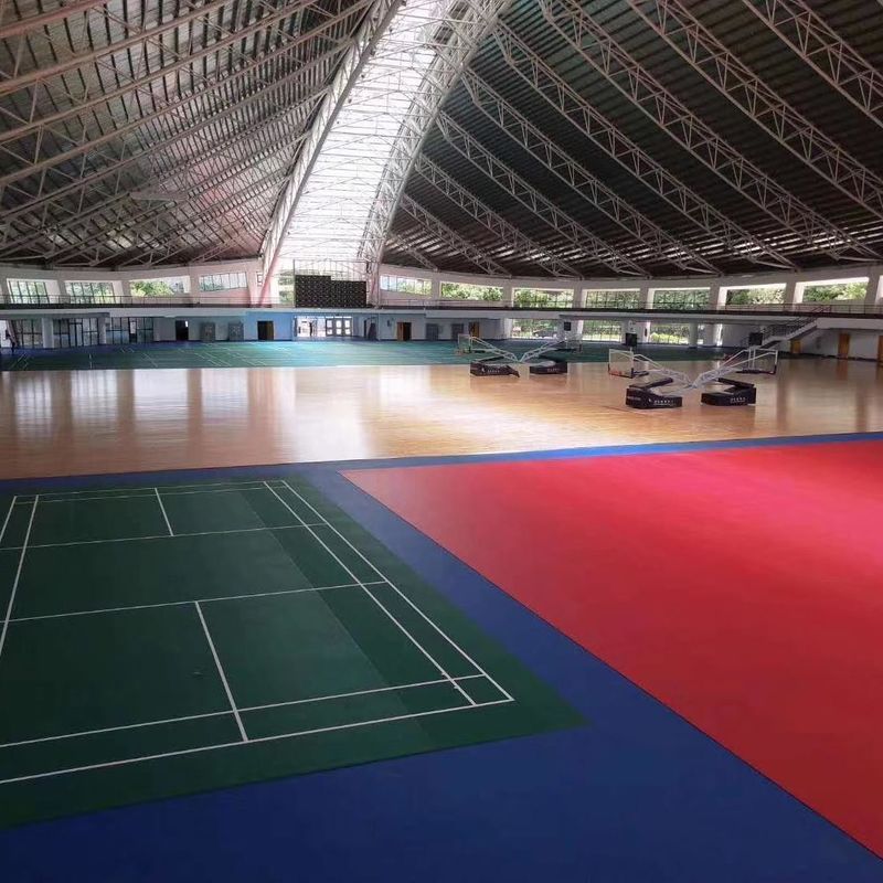 600 επιλογές χρώματος Relle PVC Futsal γήπεδο πάτωμα ρολό με Gridding υφή σχεδιασμό