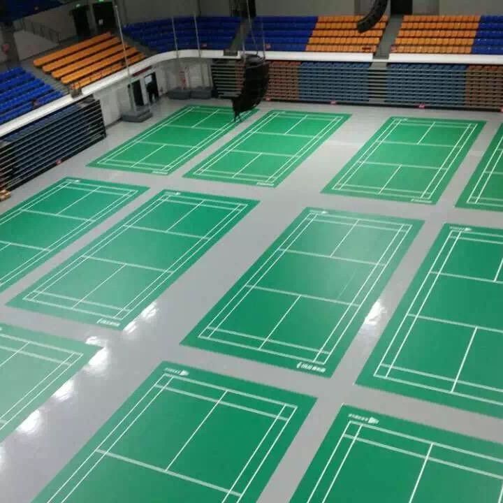 Συσκευές δαπέδου παρέχονται Ρέλε PVC βινύλιο δαπέδου ρολ για εσωτερικό γήπεδο badminton