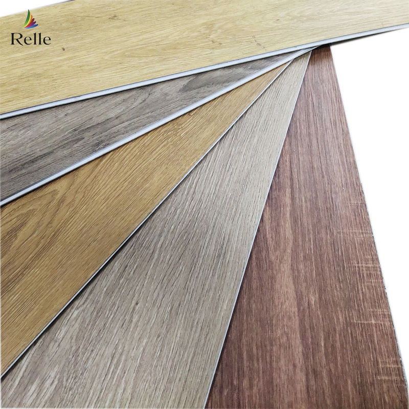 PVC SPC πάτωμα ξύλινη εμφάνιση βινύλιο πλάκα 8mm υβριδικό πάτωμα με ασβεστόλιθο ανάγλυφο