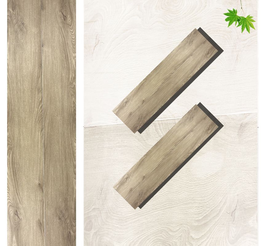 PVC SPC πάτωμα ξύλινη εμφάνιση βινύλιο πλάκα 8mm υβριδικό πάτωμα με ασβεστόλιθο ανάγλυφο