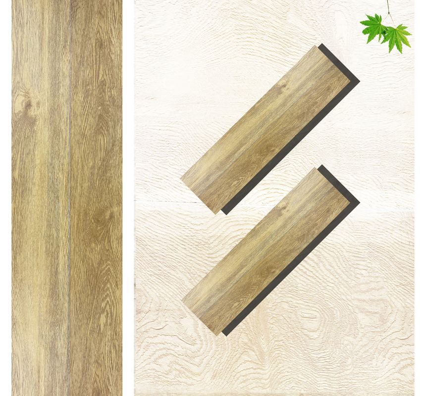 PVC SPC πάτωμα ξύλινη εμφάνιση βινύλιο πλάκα 8mm υβριδικό πάτωμα με ασβεστόλιθο ανάγλυφο