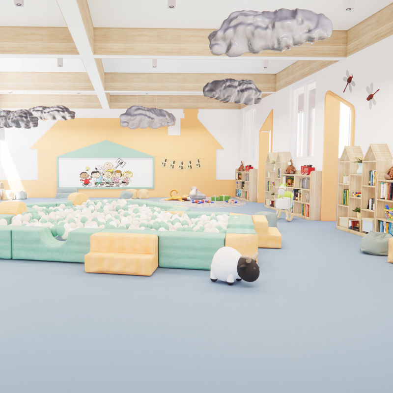 Ετερογενές Δάπεδο PVC Εύκολη Συντήρηση Υψηλή Αντοχή σε Λεκέδες Για Επαγγελματικούς Χώρους Με Μινιμαλιστικό Σχεδιασμό