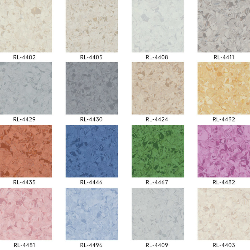 Εύκολο καθαρισμό αντιμικροβιακό ομοιογενές δάπεδο βινυλίου για γηροκομεία