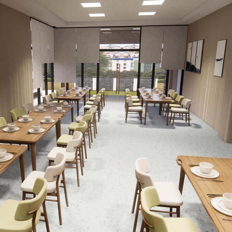 Υγιεινό ομοιογενές δάπεδο για οίκους ευγηρίας φιλικό προς τους ηλικιωμένους