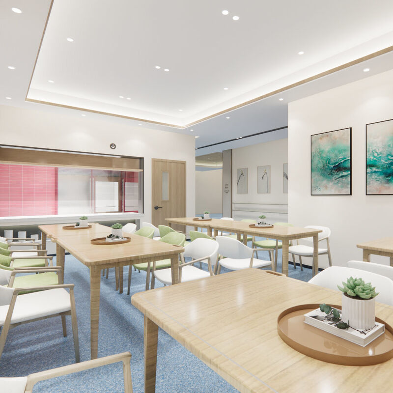 Ανθεκτικό σε κρούσεις ομογενές δάπεδο με επιφάνεια κατά των γρατσουνιών για δωμάτια ασθενών οίκων ευγηρίας