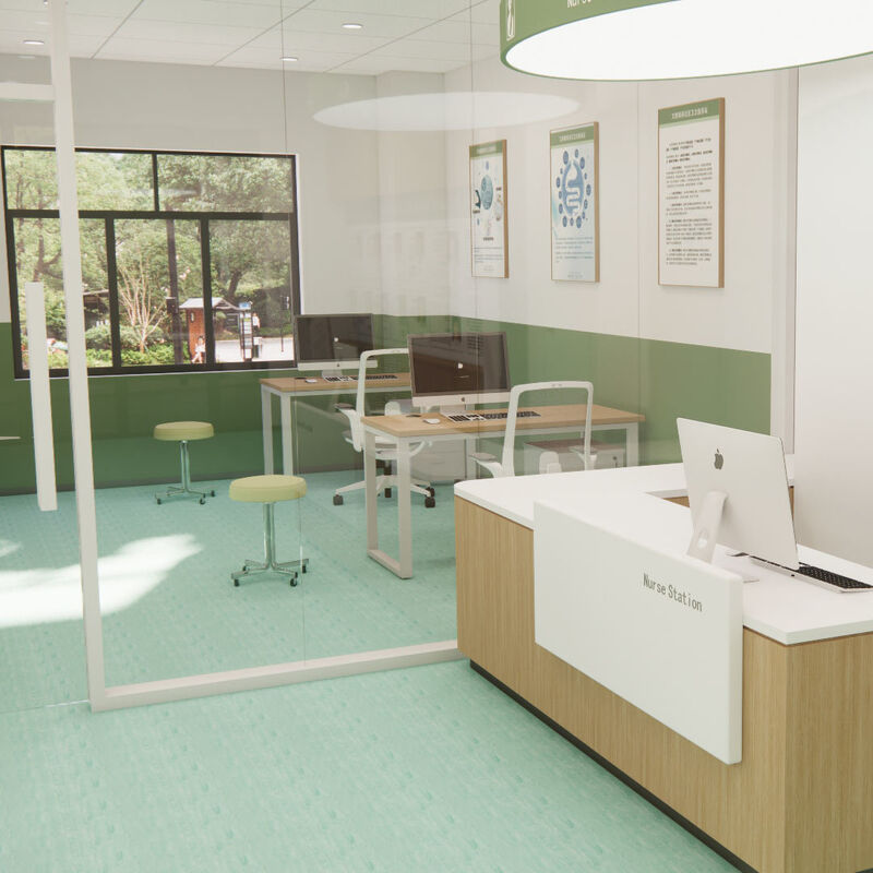 Αντιμικροβιακό δάπεδο ομοιογενούς υλικού ιατρικής χρήσης με επιφάνεια ανθεκτική σε απολυμαντικά για θαλάμους νοσοκομείων